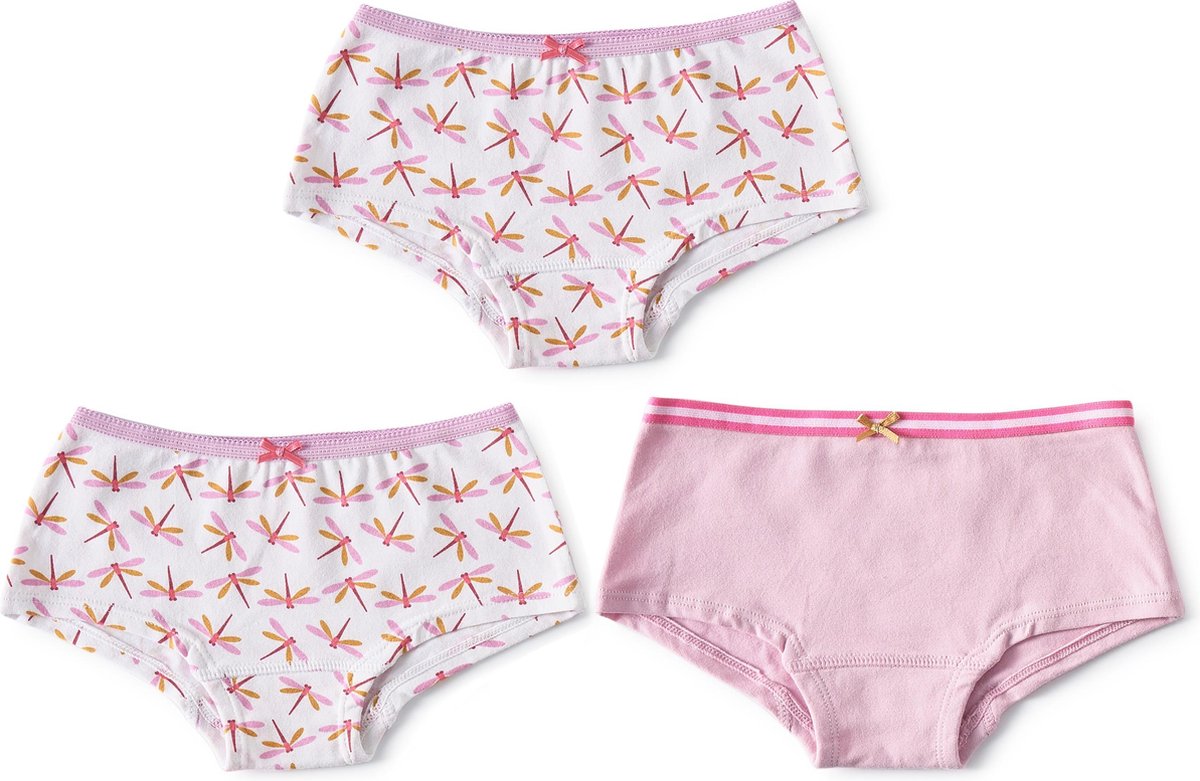 Little Label Onderbroeken Meisjes 3 Stuks Maat 92 Model hipster Roze Wit . bol