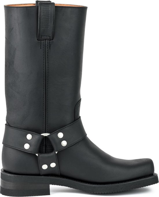 Mayura Boots 1501 Zwart/ Biker Western Laarzen Heren Vierkante - Main Image