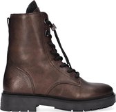 VIA VAI Alexis Lucca Veterboots - Laarzen Met Veters - Dames - Bruin - Maat 40