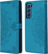 iMoshion Mandala Booktype Samsung Galaxy S21 FE hoesje - Turquoise