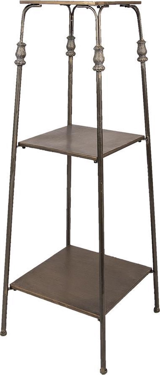 Opbergrek 39x39x105 cm Bruin IJzer