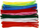 Fil de chenille, épaisseur 6 mm, couleurs assorties, 200 assorties