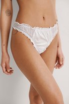 Na-KD dames string - amazing triangle panty  - L   - Wit