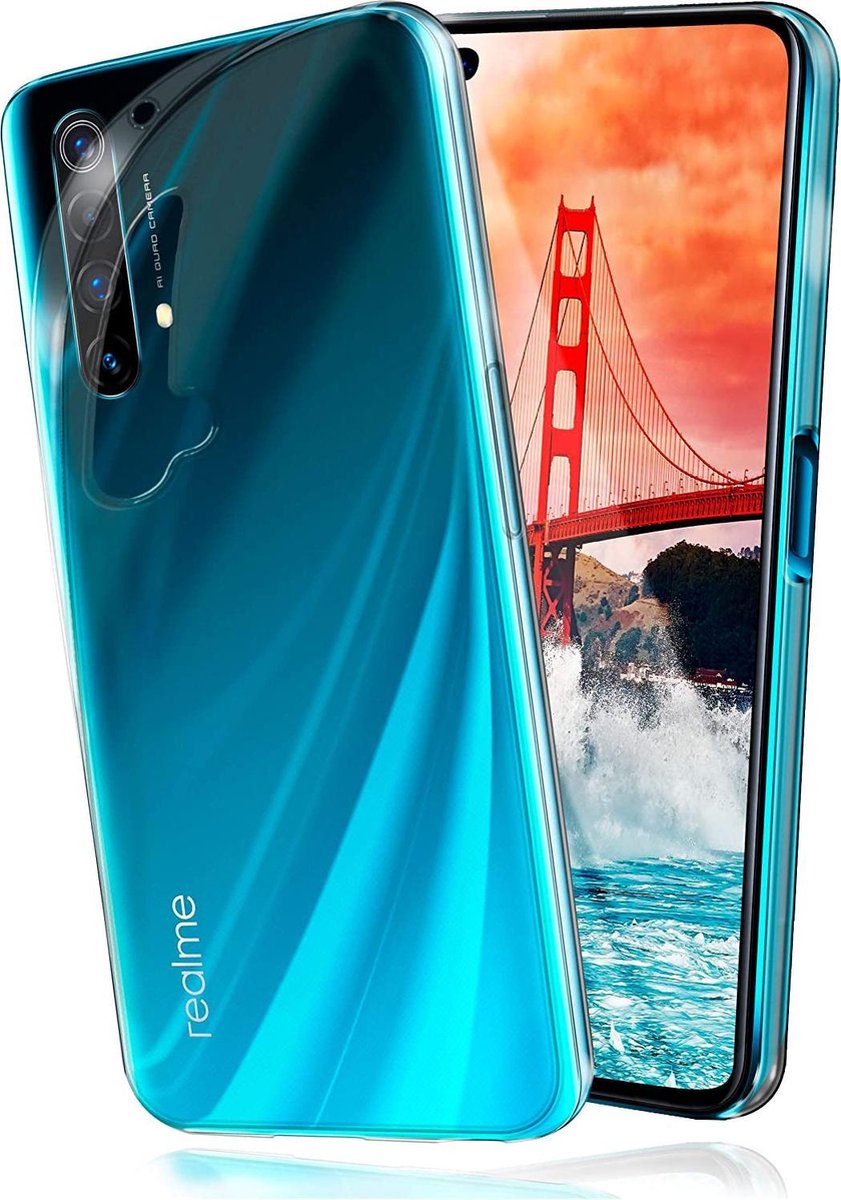 Silicone hoesje Geschikt voor: Realme X50 - ransparant