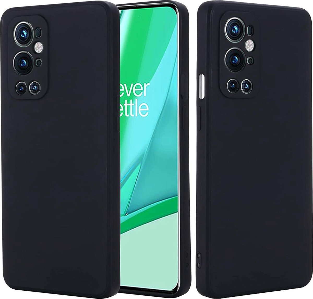 Silicone hoesje Geschikt voor: OnePlus 9 Pro - zwart