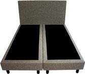 Bedworld Boxspring 180x220 - Geveerd - Waterafstotend fijn - Grijs (MV87)