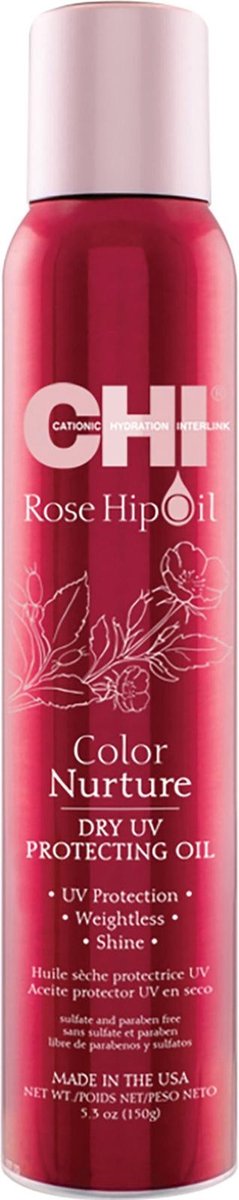 Haarbeschermende Olie Farouk Chi Rosehip Oil Color UV (150 g)