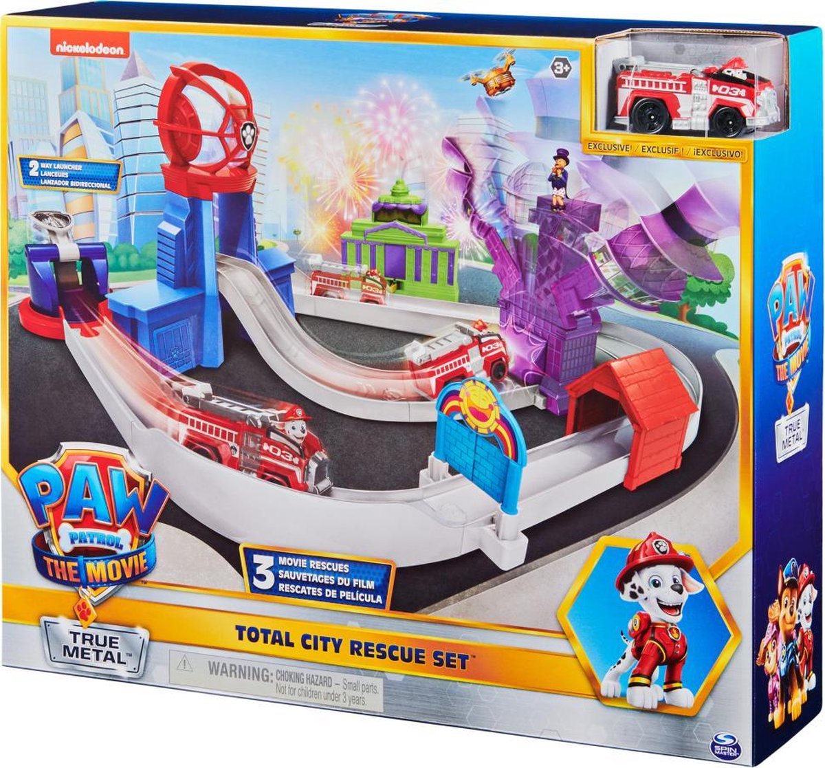 Spin Master La Pat' Patrouille - Pack Camion De Pompiers True