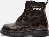 Poldino Veterboots zwart Leer 38337 - Dames - Maat 32