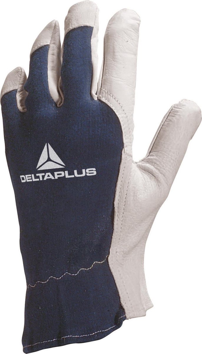 Delta Plus Handschoen Geitenleer blauw - maat 9 - per 12 paar