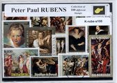 Peter Paul Rubens – Luxe postzegel pakket (A6 formaat) : collectie van 100 verschillende postzegels van Peter Paul Rubens – kan als ansichtkaart in een A6 envelop - authentiek cade