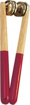 crotales stick hout donkerrood 18 cm