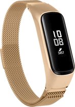 Milanees Smartwatch bandje - Geschikt voor  Samsung Galaxy Fit e Milanese band - rosé goud - Strap-it Horlogeband / Polsband / Armband