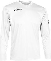 Patrick Pat105 Voetbalshirt Lange Mouw Kinderen - Wit | Maat: 11/12