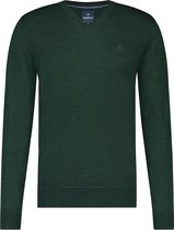 Haze & Finn Trui Knit V Structure Mc16 0230 Scarab Green Mannen Maat - L