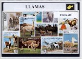 Lama's – Luxe postzegel pakket (A6 formaat) : collectie van verschillende postzegels van lama's – kan als ansichtkaart in een A6 envelop - authentiek cadeau - kado - geschenk - kaa