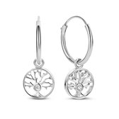 Selected Jewels Julie Olivia 925 Sterling Zilveren Oorringen - Zilverkleurig