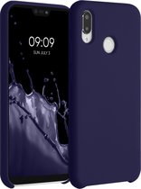 kwmobile telefoonhoesje voor Huawei P20 Lite - Hoesje met siliconen coating - Smartphone case in deep ocean