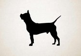 Silhouette hond - Chinese Chongqing Dog - Chinese Chongqing-hond - M - 60x69cm - Zwart - wanddecoratie