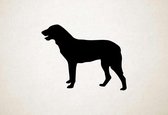 Silhouette hond - Cao De Castro Laboreiro - S - 45x58cm - Zwart - wanddecoratie