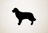 Silhouette hond - Golden Retriever - Golden retriever - XS - 22x30cm - Zwart - wanddecoratie