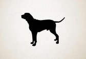 Silhouette hond - Grand Anglo-francais Tricolore - XS - 23x30cm - Zwart - wanddecoratie