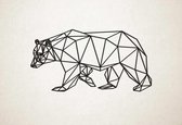 Line Art - Beer 1 - S - 31x60cm - Zwart - geometrische wanddecoratie
