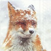 IHR - Winter fox - papieren lunch servetten