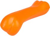 Flamingo Rubber Bone Nr2 12 Cm - Oranje