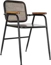 Stoel met armleuning DKD Home Decor Bruin Zwart Koper Metaal (51 x 56 x 76 cm)