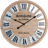 Muurklok DKD Home Decor Vintage Ijzer Hout MDF (60 x 4.5 x 60 cm)
