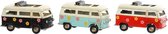 Voertuig DKD Home Decor Decoratief Metaal Bus (3 pcs) (11 x 5 x 6 cm)
