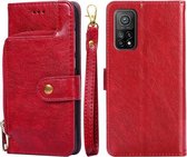 Ritstas PU + TPU Horizontale Flip Leren Case met Houder & Kaartsleuf & Portemonnee & Lanyard Voor Xiaomi Redmi K30S (Rood)