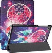 Voor Lenovo Tab M10 (2e) Zijdetextuur Gekleurd Tekenpatroon Horizontale Flip Magnetische PU-lederen hoes met drievoudige houder en slaap- / wekfunctie (Star Dream Catcher)