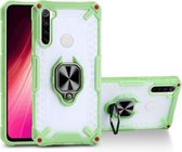 Matte TPU + PC magnetische schokbestendige hoes met ringhouder voor Xiaomi Redmi Note 8 (grasgroen)