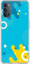 Smartphonebooster Telefoonhoesje - Back Cover - Geschikt Voor Oppo Reno 4 5G - Blue En Blue