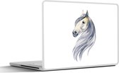 Sticker ordinateur portable - 14 pouces - Cheval - Aquarelle - Animal - Filles - Enfants - Meiden