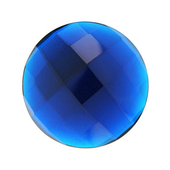 Blauwe Facetgeslepen Quartz Glas Munt van MY iMenso