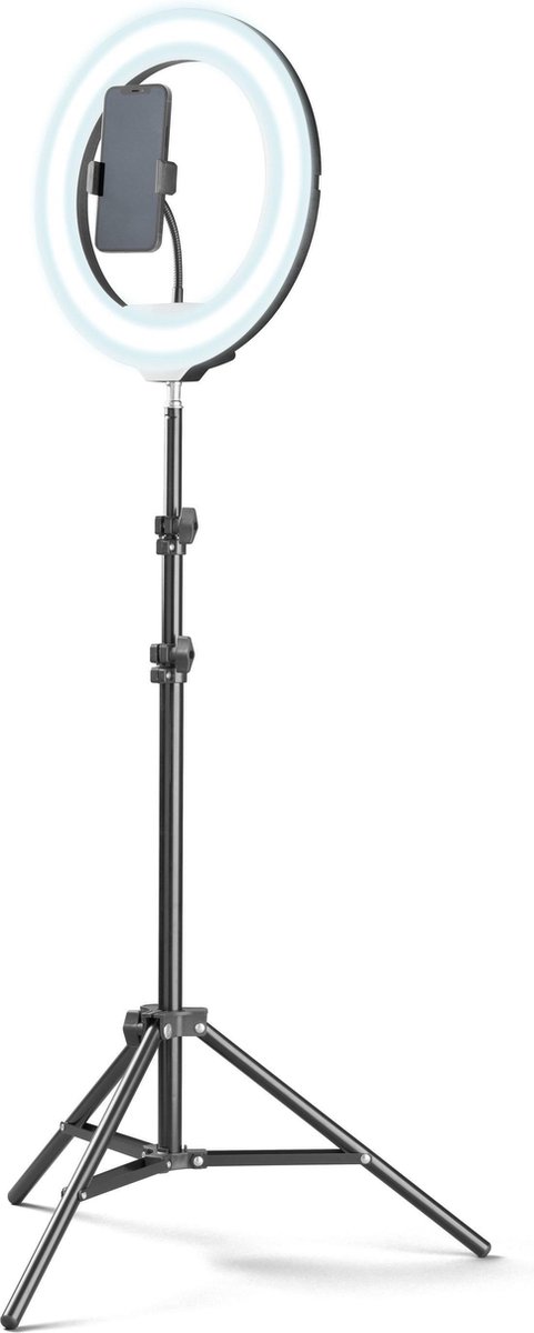 Cellularline Selfie Ring Pro selfiestick Smartphone Zwart
