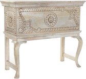 Koffer DKD Home Decor Wit Metaal Mangohout (90 x 40 x 80 cm)