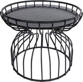 Dulaire Etagere/Plateau Zwart Metaal Rond 16.5 cm