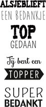 Marianne Design Stempel Dank je wel (Nederlands) CS0971