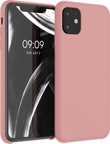 kwmobile telefoonhoesje geschikt voor Apple iPhone 11 - Hoesje met siliconen coating - Smartphone case in winter roze