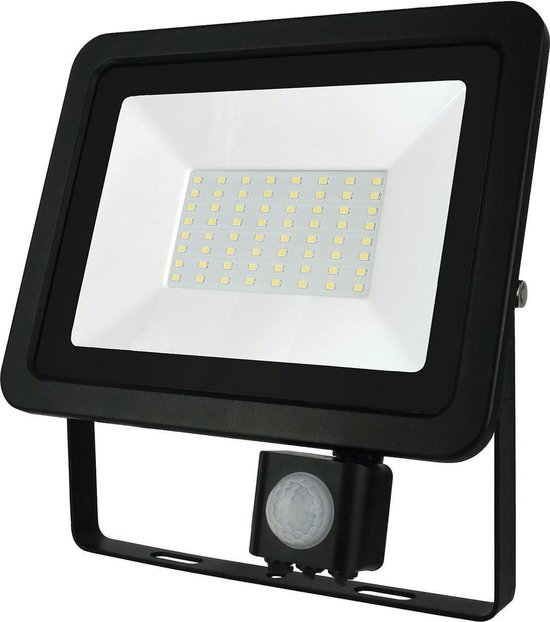 Spectrum - LED schijnwerper met sensor - 50W IP44 - 6000K - daglicht wit -  3 jaar garantie | bol.com