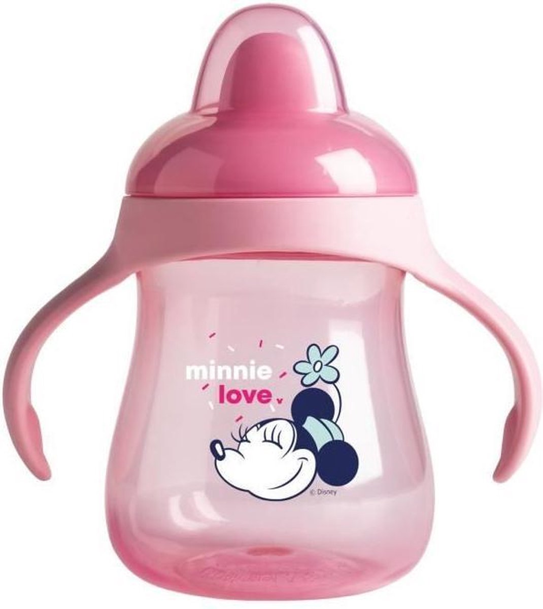 DISNEY Beker met tuit + handvatten Minnie confetti - 250 ml - Polypropyleen