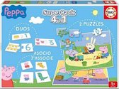 Educatief Spel Peppa Pig SuperPack 4 in 1 Educa