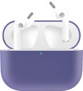 AirPods hoesjes van By Qubix - AirPods Pro Solid series - Siliconen hoesje - Lichtpaars