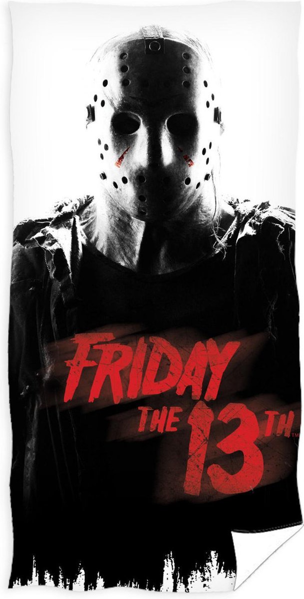 Warner Bros. Strandlaken Friday The 13th 70 X 140 Cm Katoen Wit