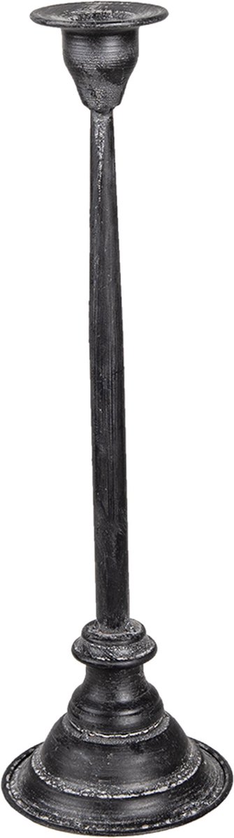 Clayre & Eef Kandelaar Ø 11x37 cm Zwart IJzer