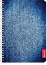 Must Notitieblok Jeans A4 Papier Blauw 60 Pagina's
